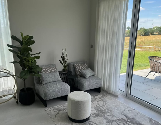 Cleaned living room